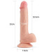 Телесный фаллоимитатор 8.5 Dual-Layered Silicone Nature Cock - 22 см.