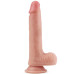 Телесный фаллоимитатор 8 Dual-Layered Silicone Nature Cock - 20,5 см.