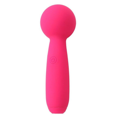 Розовый перезаряжаемый вибратор-wand Pleasure Wand