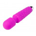 Фиолетовый перезаряжаемый wand-вибратор - 20,5 см.