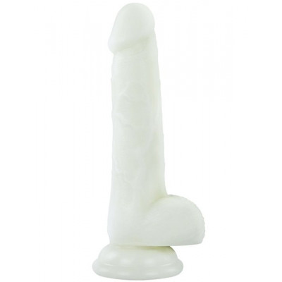 Светящийся в темноте фаллоимитатор 7 Inch Lumino Play Silicone Dildo - 18 см.