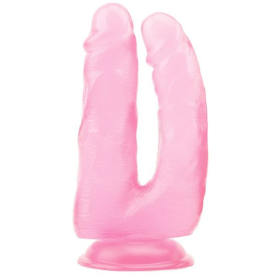 Розовый анально-вагинальный фаллоимитатор 14 Inch Dildo - 18 см.