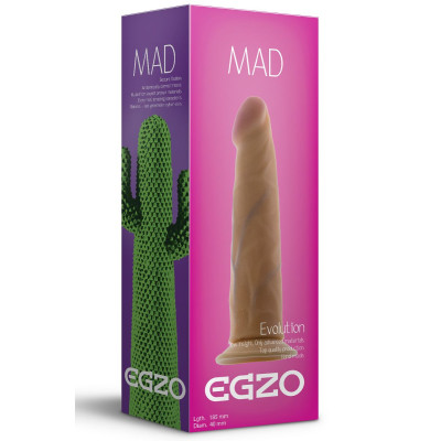 Телесный фаллоимитатор без мошонки Mad Cactus - 18,5 см.  FFF