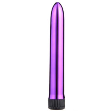 Фиолетовый классический вибратор - 18 см. FFF