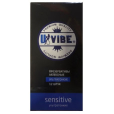 Ультратонкие презервативы Uvibe - 12 шт.