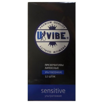 Ультратонкие презервативы Uvibe - 12 шт.