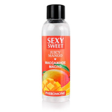 Массажное масло Sexy Sweet Juicy Mango с феромонами и ароматом манго - 75 мл.