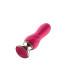 Розовый мини-вибратор Mini Vibrator с пультом ДУ - 12,5 см.