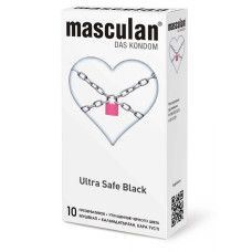 Ультрапрочные презервативы Masculan Ultra Safe Black - 10 шт.