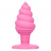 Розовая анальная пробка в виде мороженого Yum Bum Ice Cream Cone Butt Plug - 9,5 см.