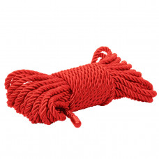 Красная мягкая веревка для бондажа BDSM Rope 32.75 - 10 м.