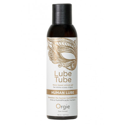 Интимный гель на водной основе Lube Tube Human Lube - 150 мл.