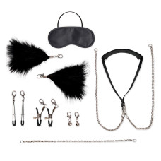 Большой эротический набор из 12 предметов Interchangeable Collar   Nipple Clips Set