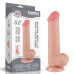 Телесный фаллоимитатор 8 Sliding Skin Dual Layer Dong - 20,8 см.