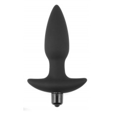 Черная анальная вибропробка Anal Indulgence Collection Fantasy Plug - 14,5 см.