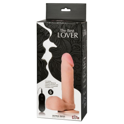 Реалистичный вибратор The Best Lover 6  с присоской - 20 см.