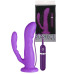 Анально-вагинальный вибромассажёр PURRFECT SILICONE 2WAYS VIBRATOR - 17 см.