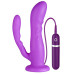 Анально-вагинальный вибромассажёр PURRFECT SILICONE 2WAYS VIBRATOR - 17 см.