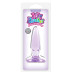 Фиолетовая анальная мини-пробка Jelly Rancher Pleasure Plug Mini - 8,1 см.