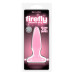 Розовая, светящаяся в темноте анальная пробка Firefly Pleasure Plug Mini Pink - 8,1 см.