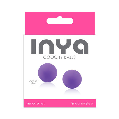 Фиолетовые вагинальные шарики без сцепки  INYA Coochy Balls Purple