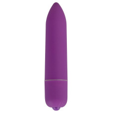 Фиолетовая удлинённая вибропуля Power Bullet Purple - 8,3 см.