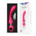 Розовый изогнутый вибромассажер Moon Vibrator - 21,1 см.