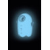 Белый люминесцентный вакуум-волновой стимулятор клитора Glowing Ghost