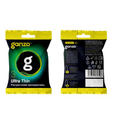 Ультратонкие презервативы Ganzo Ultra thin в мягкой упаковке - 3 шт.