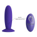 Фиолетовый анальный вибростимулятор Remote Control Vibrating Plug Youth - 11 см.