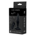 Черная анальная вибропробка Angelina Remote Rotating Plug - 14 см.