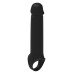 Черная насадка-удлинитель с вибрацией Vibrating Extender With Remote