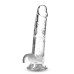 Прозрачный фаллоимитатор 7 Inch Crystalline Dildo - 17,7 см.