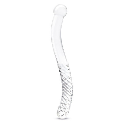 Стеклянный фаллоимитатор 11’’ Glass Pelvic Wand Double Ended - 28 см.