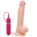 Телесный вибратор-реалистик на присоске G-GIRL STYLE 8INCH VIBRATING DONG - 20,3 см.