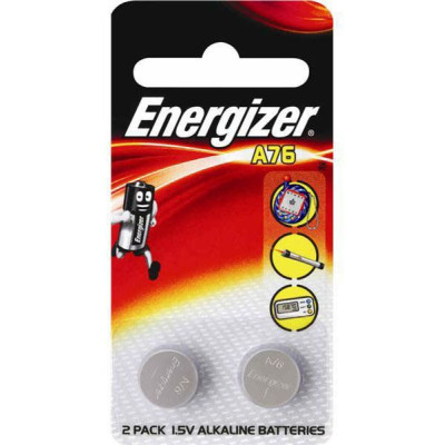 Батарейки Energizer Alkaline типа LR44/A76 - 2 шт.