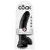 Чёрный фаллоимитатор 9  Cock with Balls - 22,9 см.