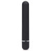 Чёрный вибратор с принтом CLASSIC VIBRATOR BLACK PINK LIPSTICK WOMAN - 18,4 см.