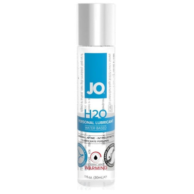 Возбуждающий лубрикант на водной основе JO Personal Lubricant H2O Warming - 30 мл.