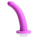 Лиловый поясной страпон Navigator Silicone G-Spot Dildo with Harness - 17,8 см.