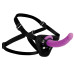 Лиловый поясной страпон Navigator Silicone G-Spot Dildo with Harness - 17,8 см.