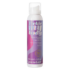 Массажная хрустящая пенка Tickle My Body Coconut с ароматом кокоса - 150 мл.