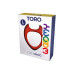 Красное эрекционное кольцо Toro L