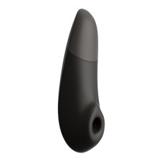 Черный бесконтактный клиторальный стимулятор Womanizer Enhance с вибрацией