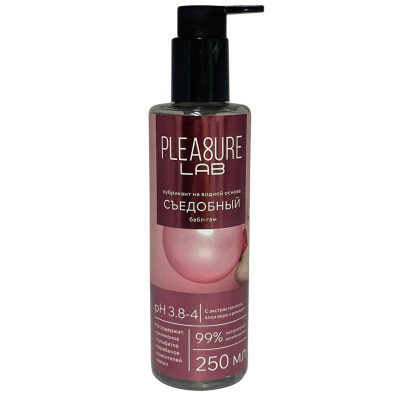 Лубрикант на водной основе Pleasure Lab с ароматом бабл-гам - 250 мл.