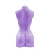 Фиолетовая интерьерная свеча в форме женского торса - 850 гр.