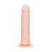 Телесный анально-вагинальный вибратор RealStick Silicone Jason M - 18 см.