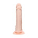 Телесный анально-вагинальный вибратор RealStick Silicone Jason M - 18 см.