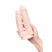 Телесный анально-вагинальный вибратор RealStick Silicone Jason M - 18 см.
