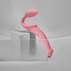 Розовый безремневой страпон Strap-on-me Semi-Realistic Bendable Strap-On size S Розовый безремневой страпон Strap-on-me Semi-Realistic Bendable Strap-On size S